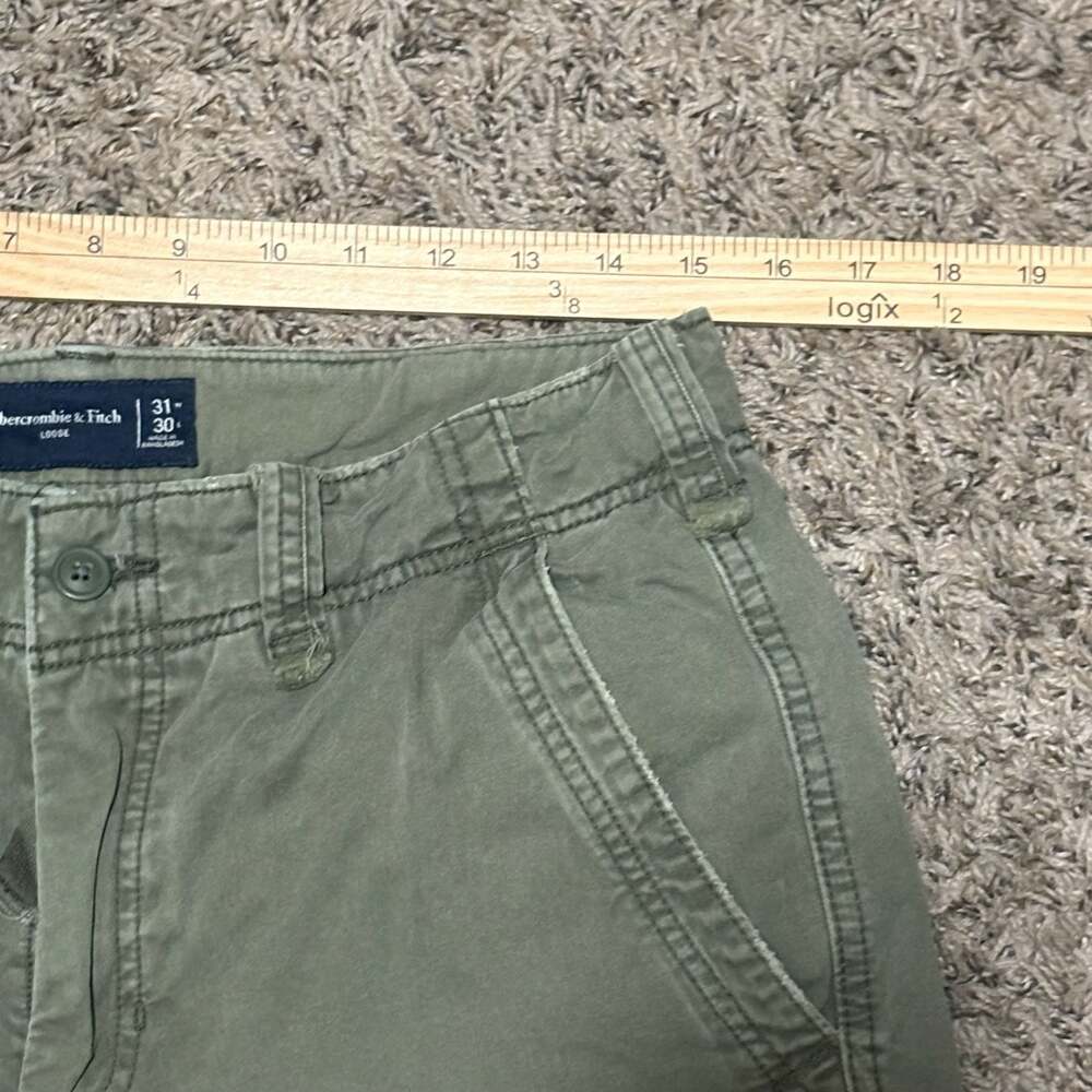 Abercrombie & Fitch Loose Cargo Pants 31x30 Green - Picture 7 of 10